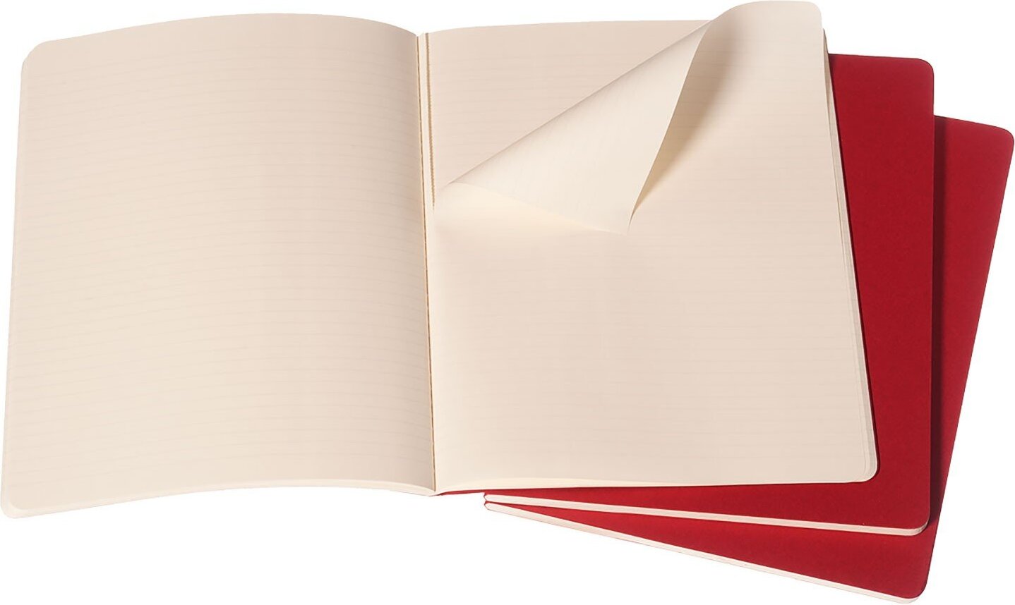 Zeszyty w linię Moleskine Cahier Journals XL czerwone 3 szt.