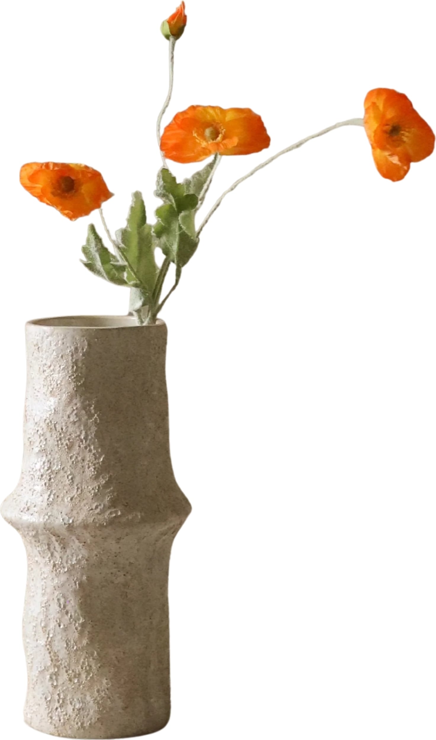 Kwiat sztuczny Botane mak 56 cm pomarańczowy