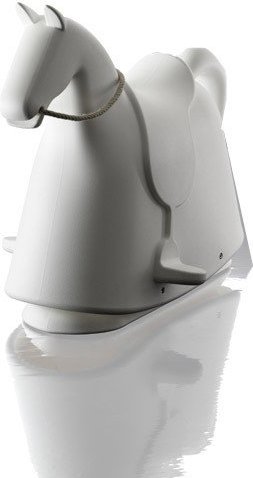 Zabawka bujana Rocky biała