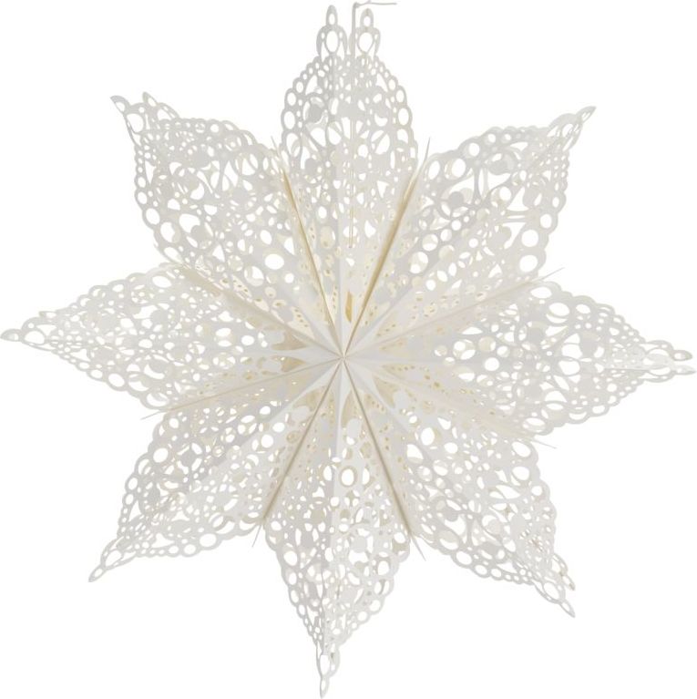 Dekoracja świąteczna Clip gwiazda 60 cm biała