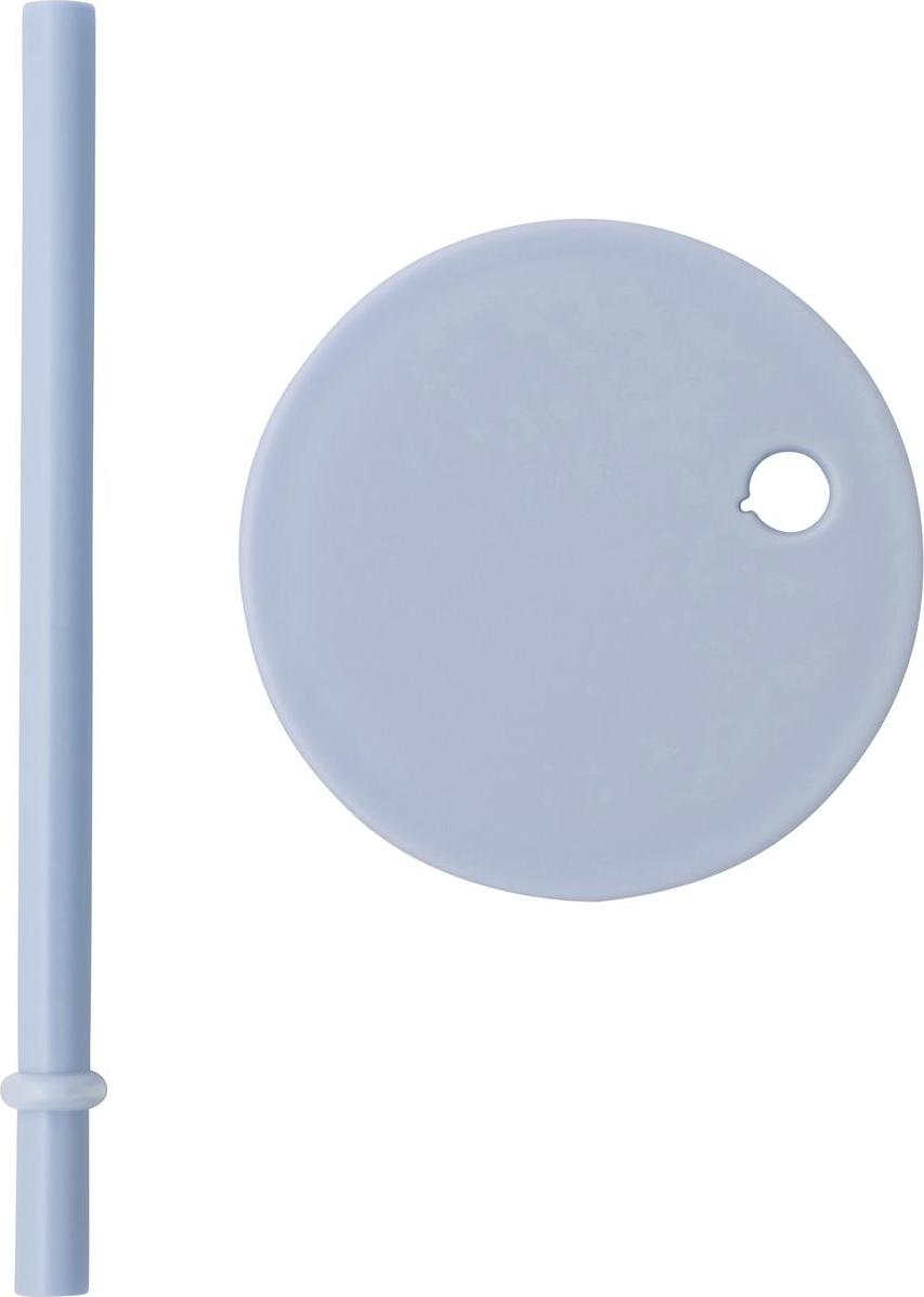 Pokrywka ze słomką do kubków Kids Personal błękitna