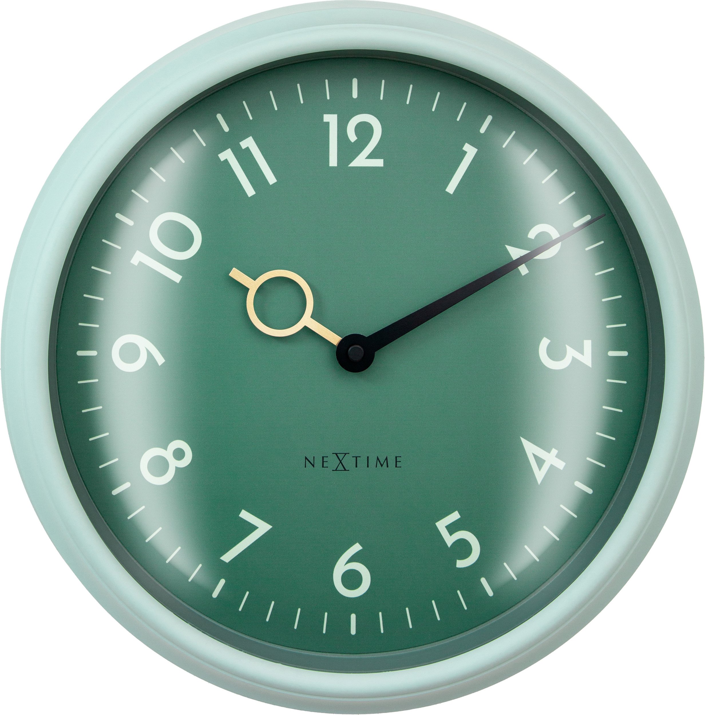 Zegar ścienny Golden HourWall zielony