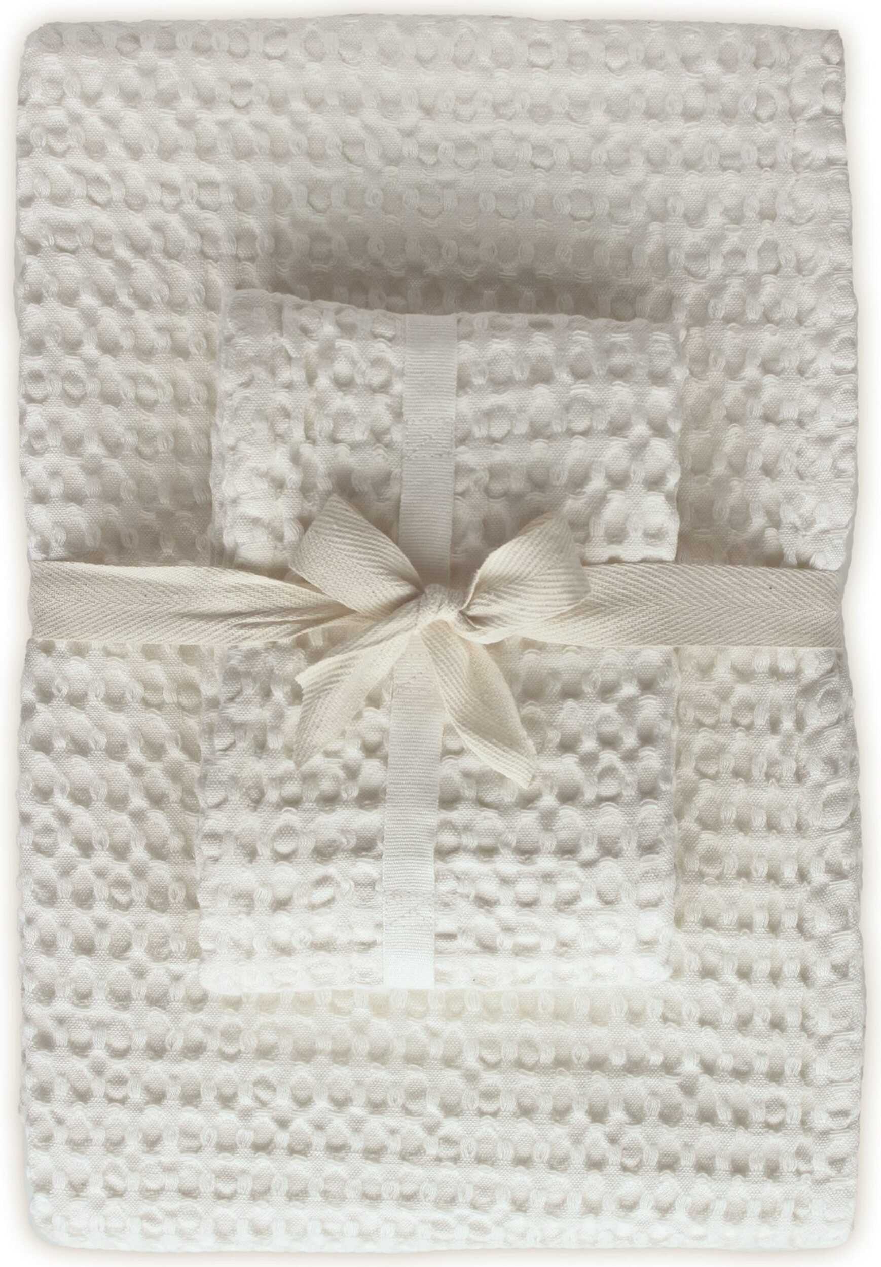 Ręczniki Big Waffle białe 2 szt.