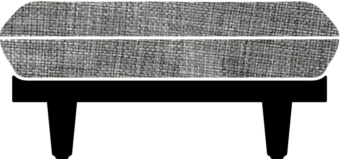 Pokrowiec na siedzisko Paletti ciemnoszary materiałowy