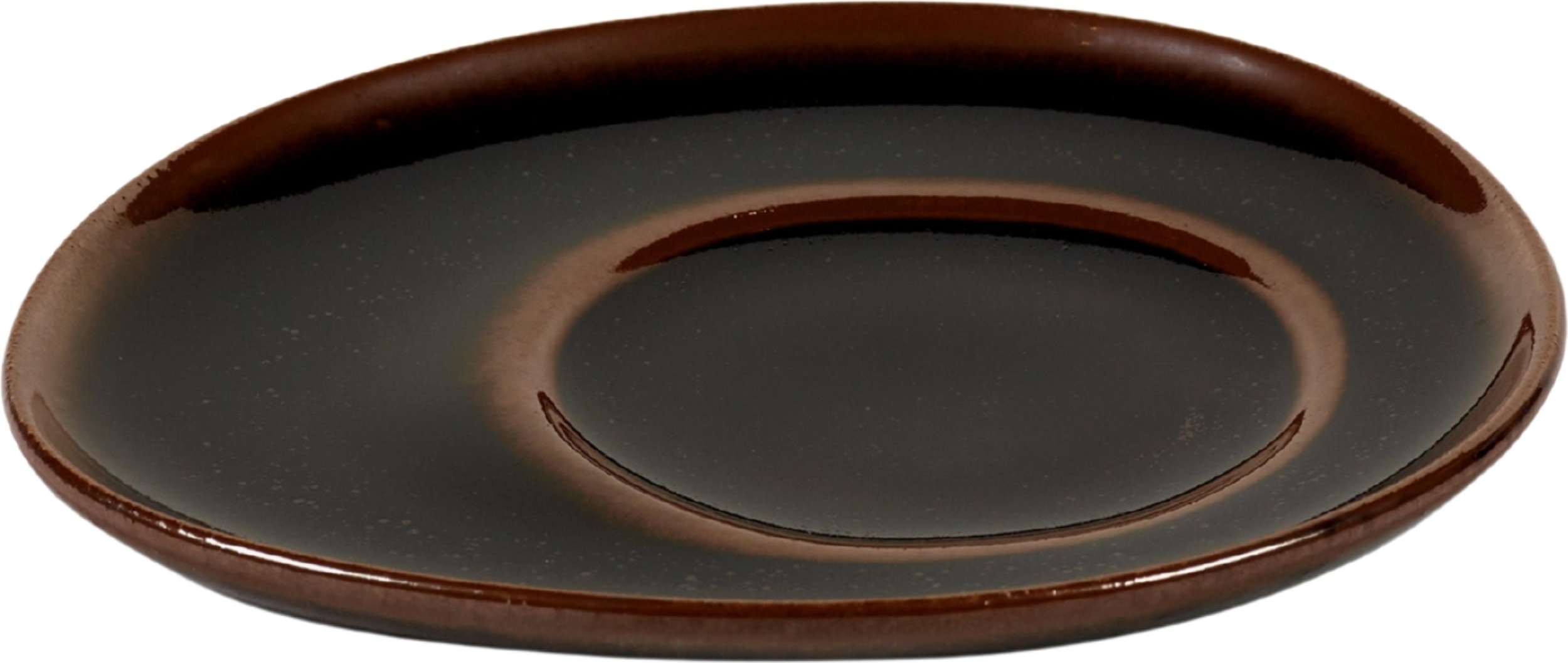 Spodek do kubka do espresso Out of Lines 12 cm brązowo-czarny