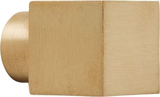 Haczyk ścienny Square mały mosiądz matowy