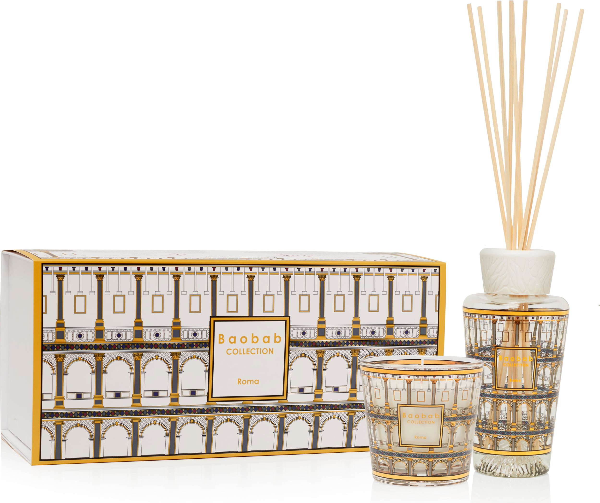 Świeca i dyfuzor zapachowy My First Baobab Gift Roma 2 el.