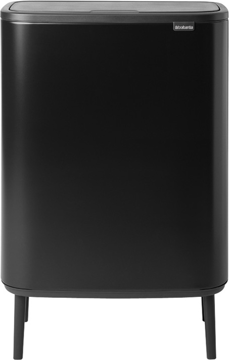 Kosz na śmieci Bo Touch Bin Hi 2 x 30 l czarny matowy