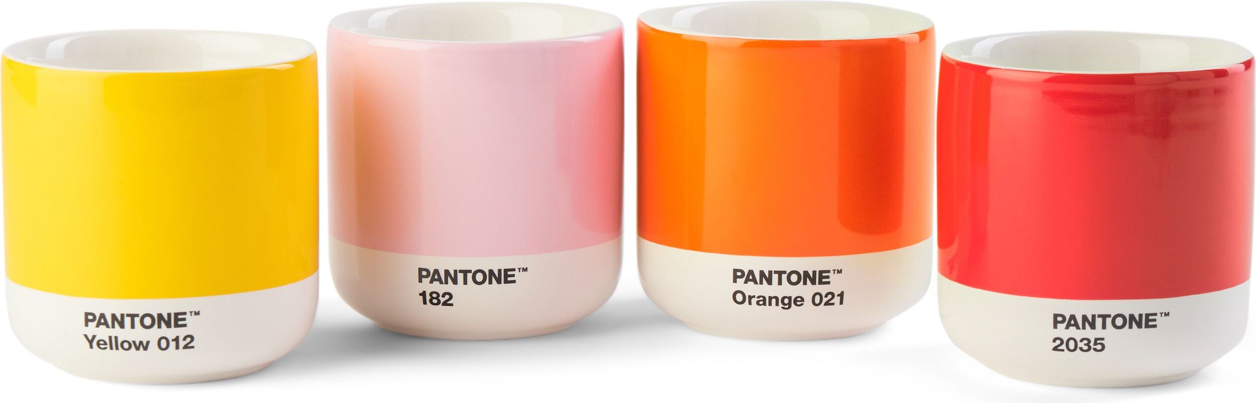 Kubki termiczne Pantone 190 ml ciepłe kolory 4 szt.
