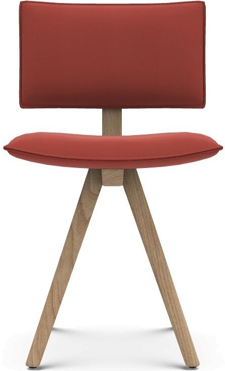 Krzesło Trave Reflect 564 czerwone nogi dębowe