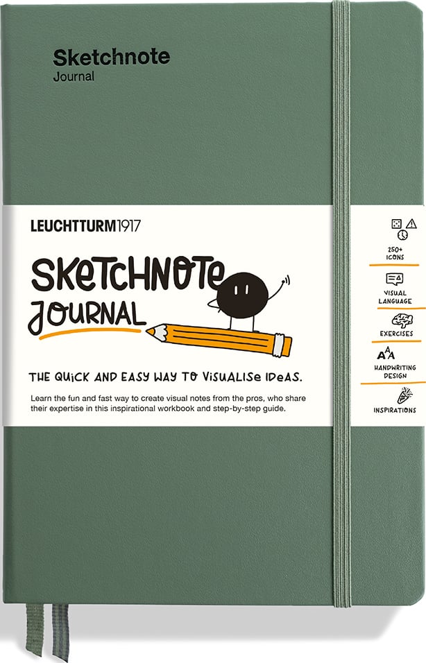 Notes Sketchnote Journal A5 oliwkowy