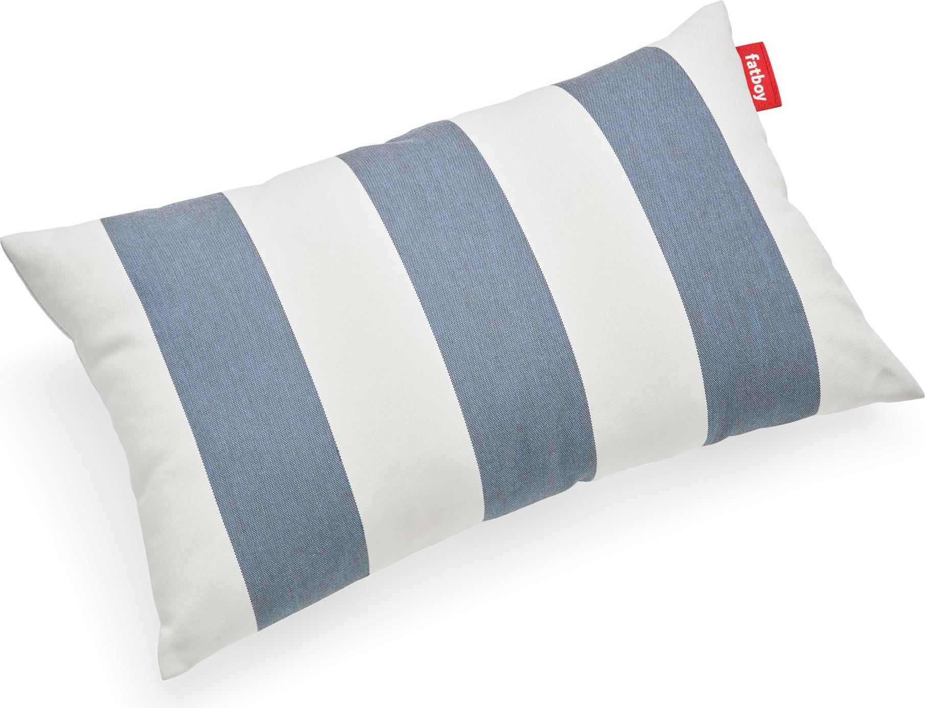 Poduszka ogrodowa King Outdoor w paski niebiesko-biała