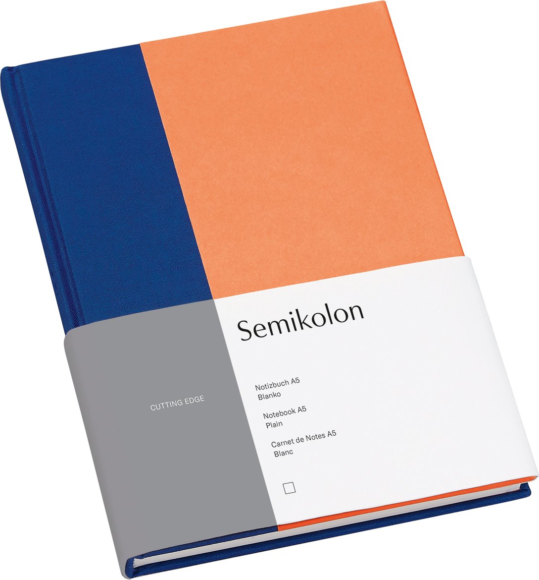 Notes gładki Cutting Edge A5 kobaltowo-brzoskwiniowy