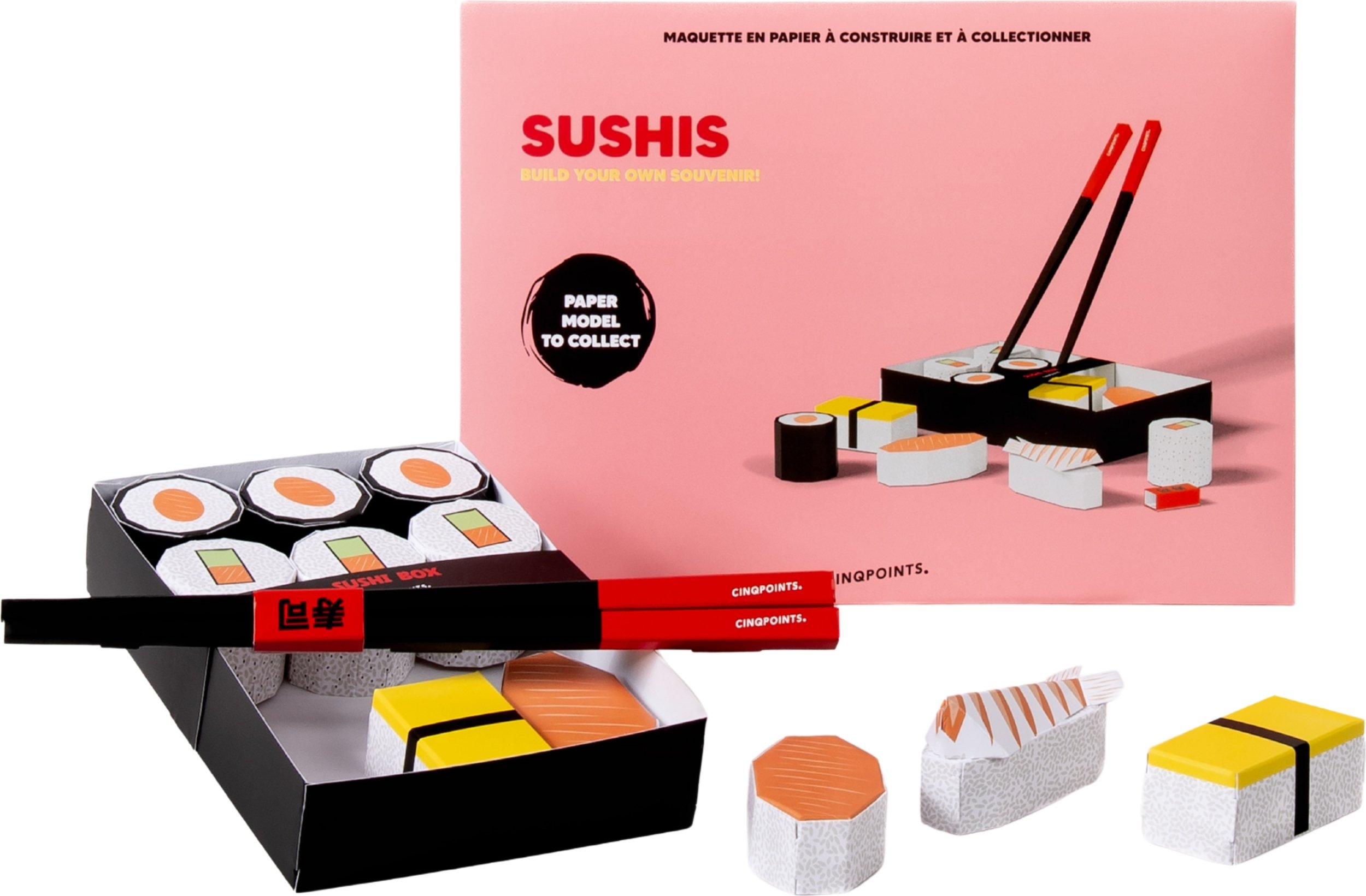 Zestaw do składania z papieru Paperfood Sushis