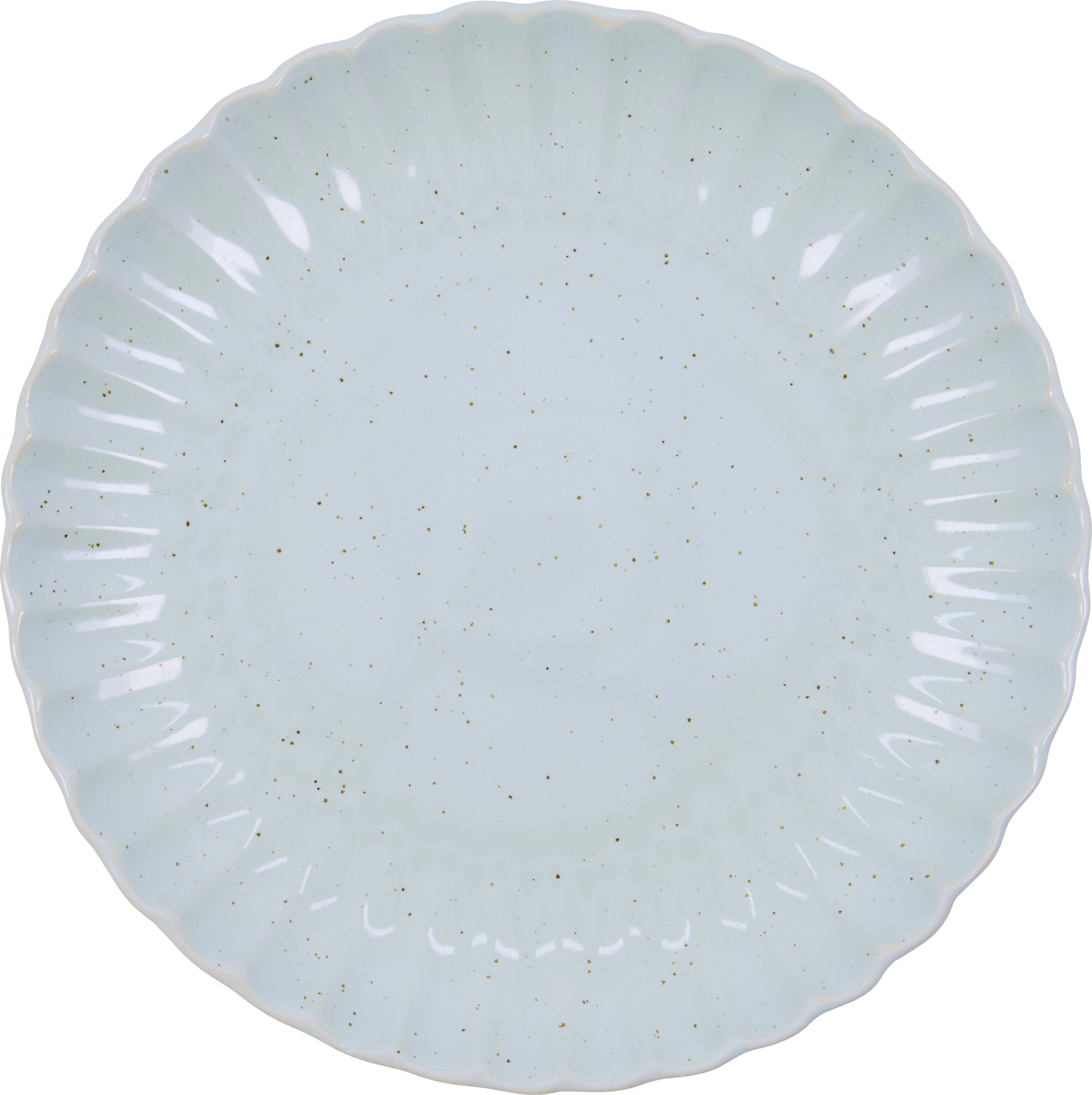 Talerz obiadowy Scallop 26 cm jasnoniebieski