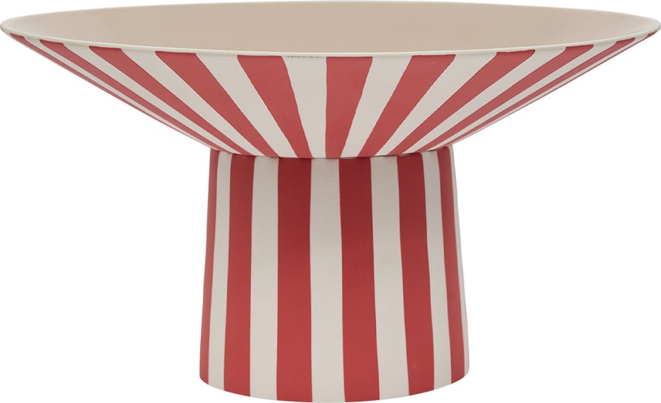 Misa dekoracyjna Toppu wysoka czerwono-biała