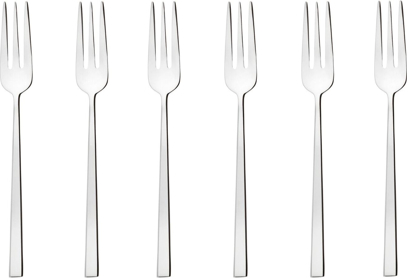 Widelczyki do ciasta Rock stal polerowana 6 szt.