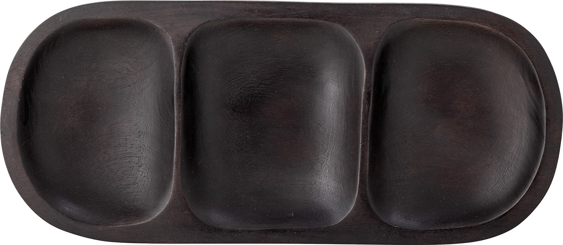 Taca do serwowania przekąsek Vasilia 35 cm czarna z drewna mango