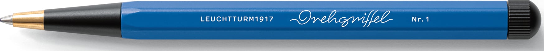 Długopis kulkowy z niebieskim tuszem Drehgriffel Nr. 1 Bauhaus niebiesko-czarny