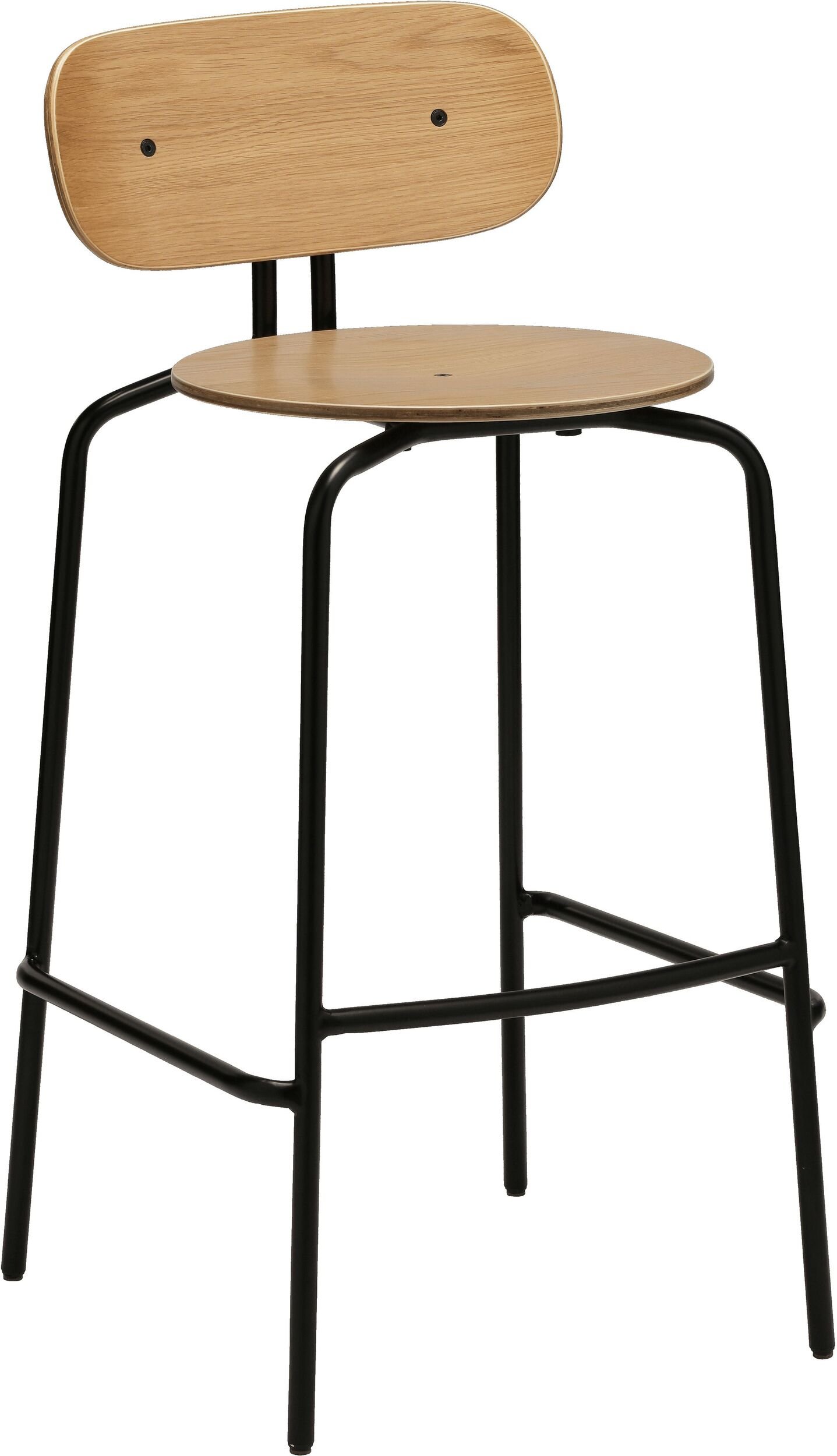 Krzesło barowe Curious na czarnych nogach