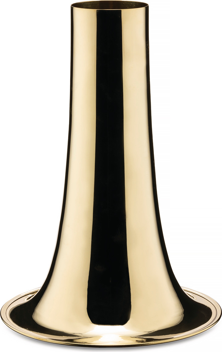 Wazon Il Tornitore Matto Trumpet szeroki mosiężny