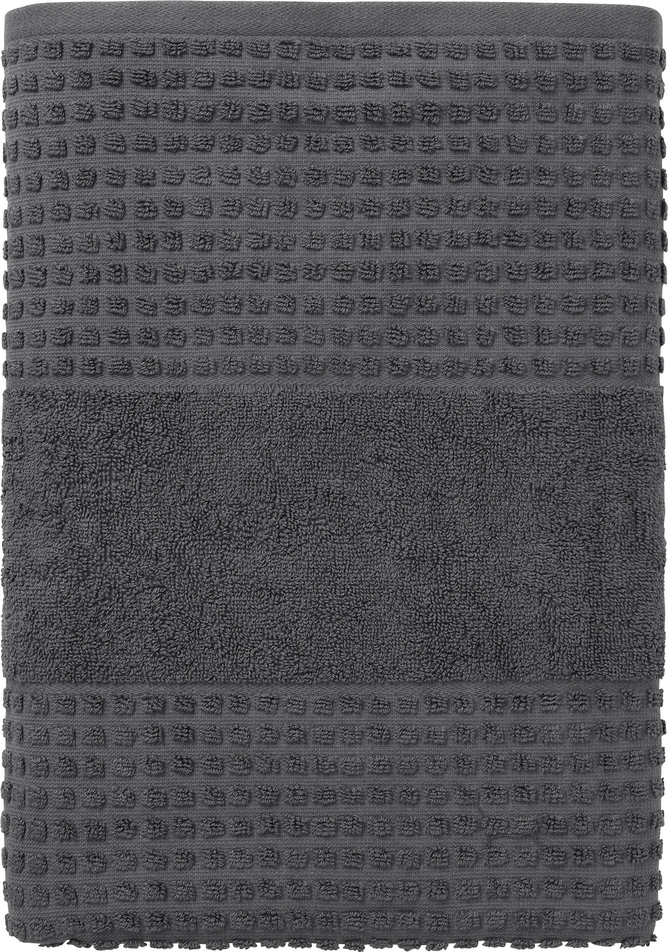 Ręcznik Juna Check 70 x 140 cm ciemnoszary