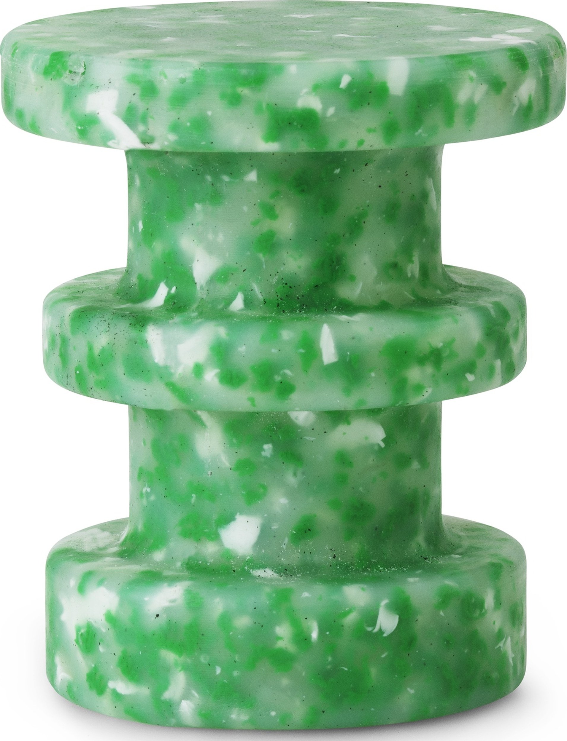 Figurka dekoracyjna Bit Stack Miniature stołek-stolik zielona