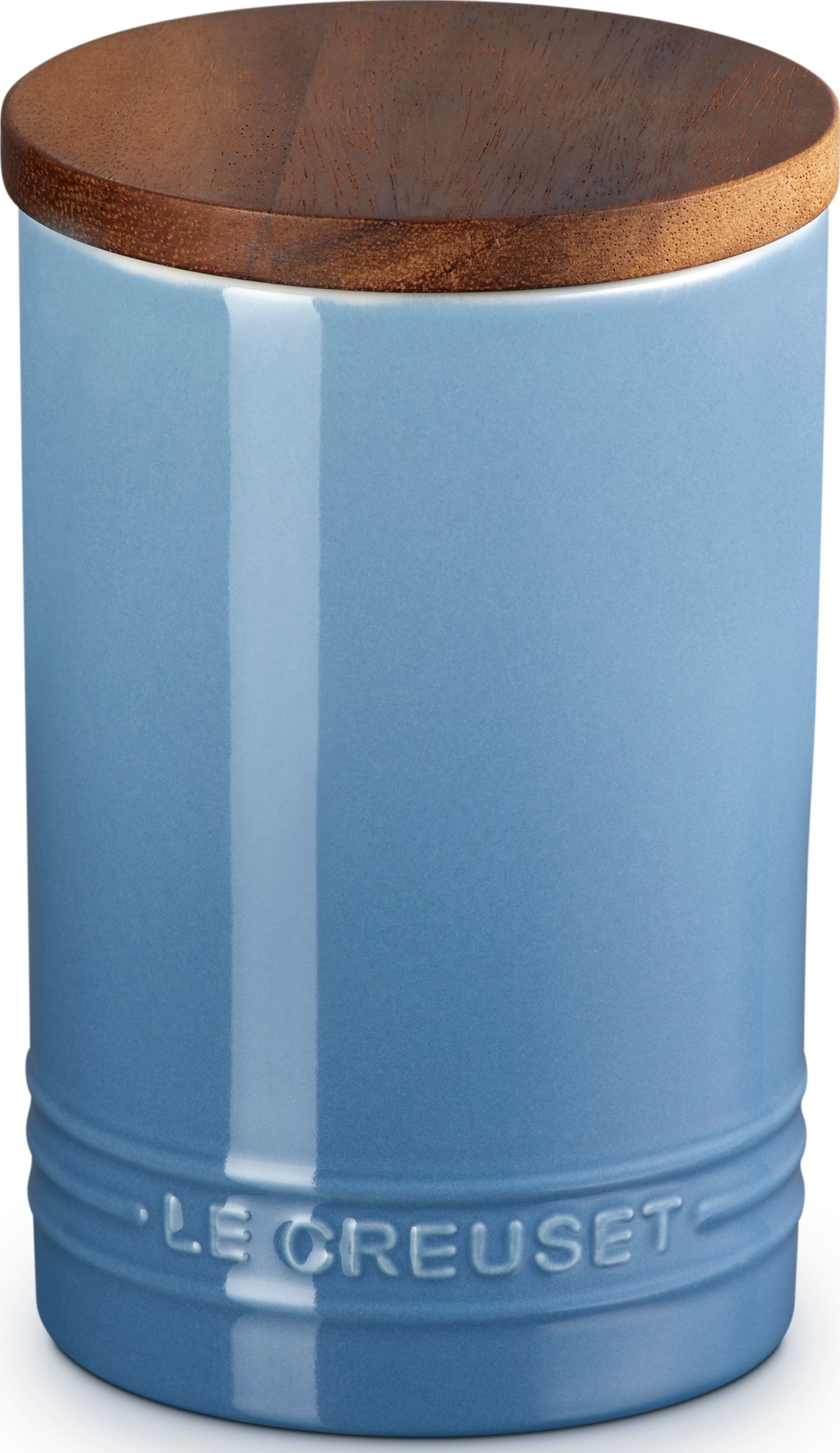 Pojemnik kuchenny z drewnianą pokrywką Le Creuset 770 ml chambray