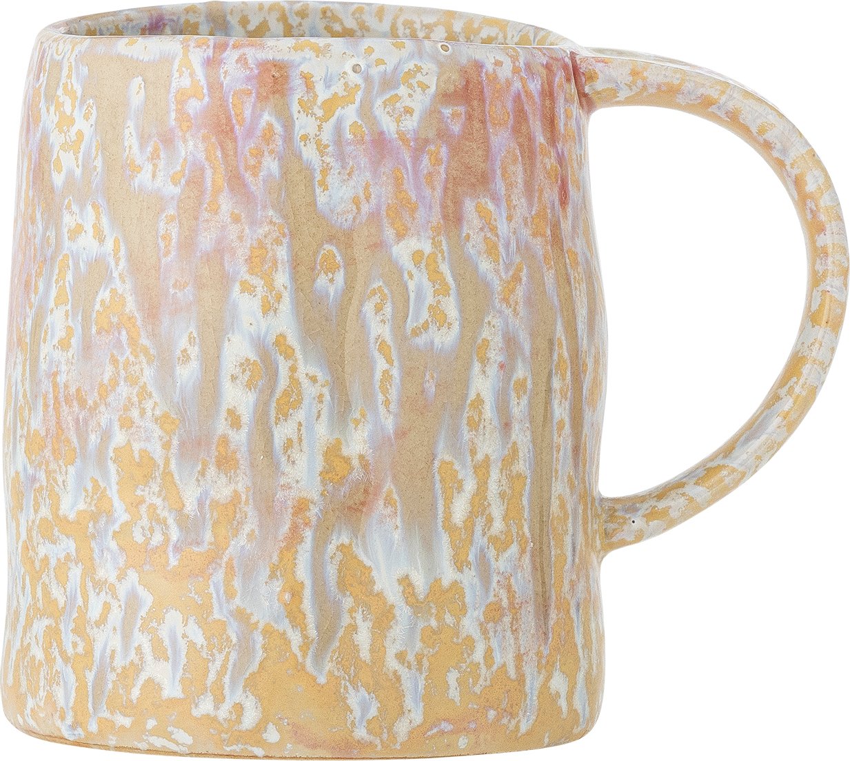 Kubek Yori 450 ml beżowo-różowy