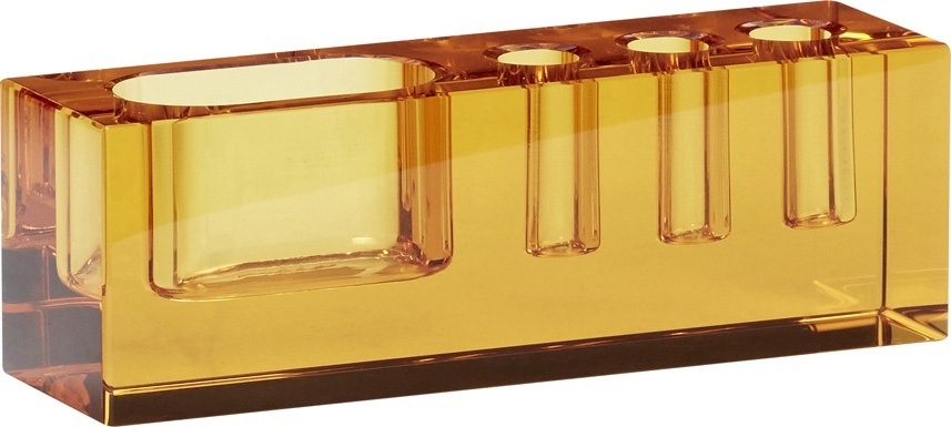 Organizer na biurko Hübsch 341104 bursztynowy