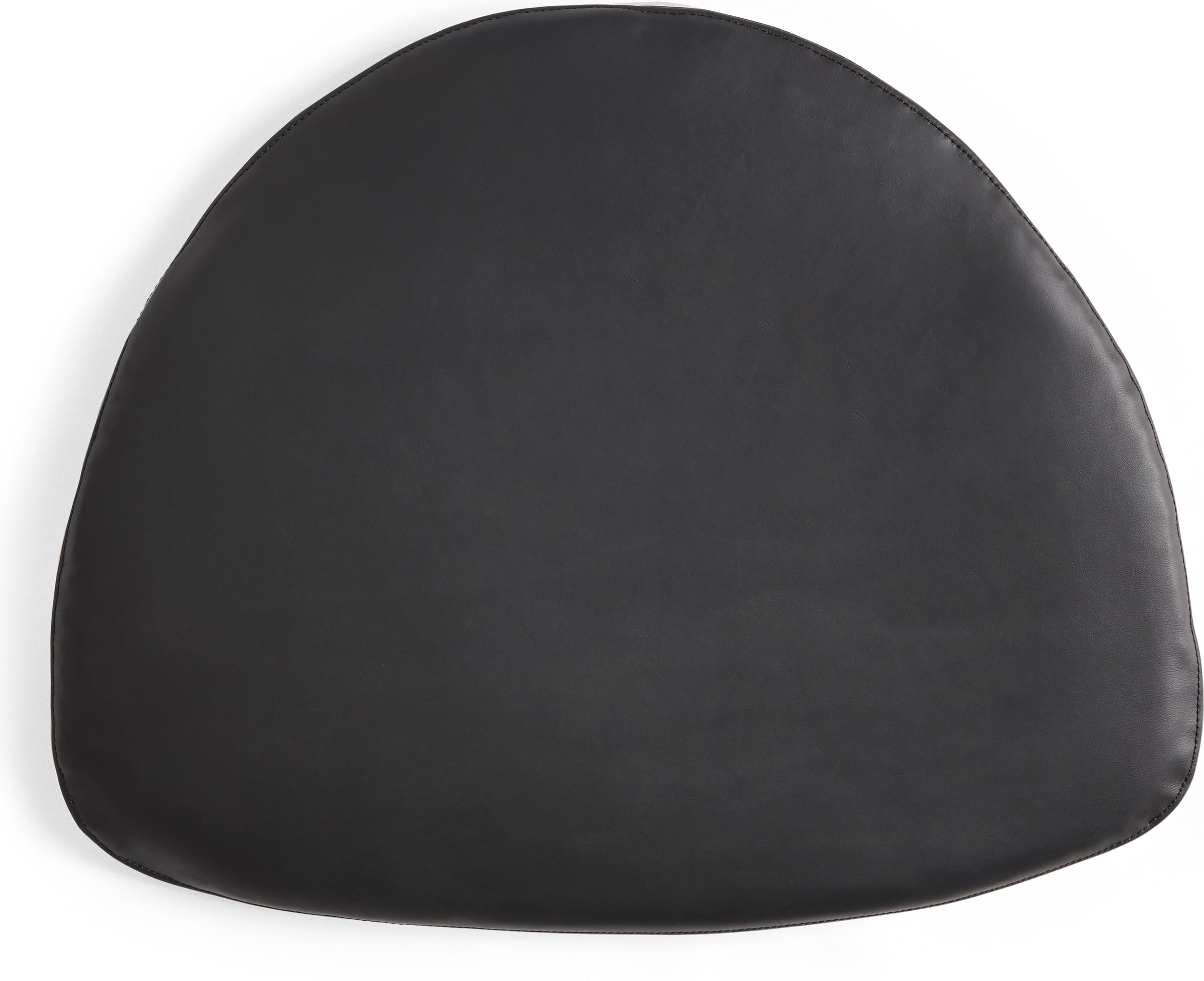 Poduszka na krzesło J-series 45 x 40 cm czarna skórzana