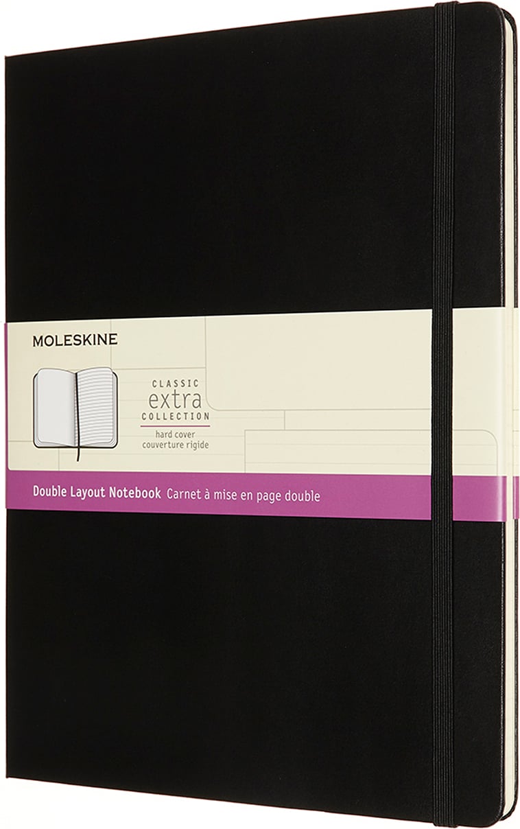 Notes Moleskine XL 192 strony czarny gładki i w linie twarda oprawa