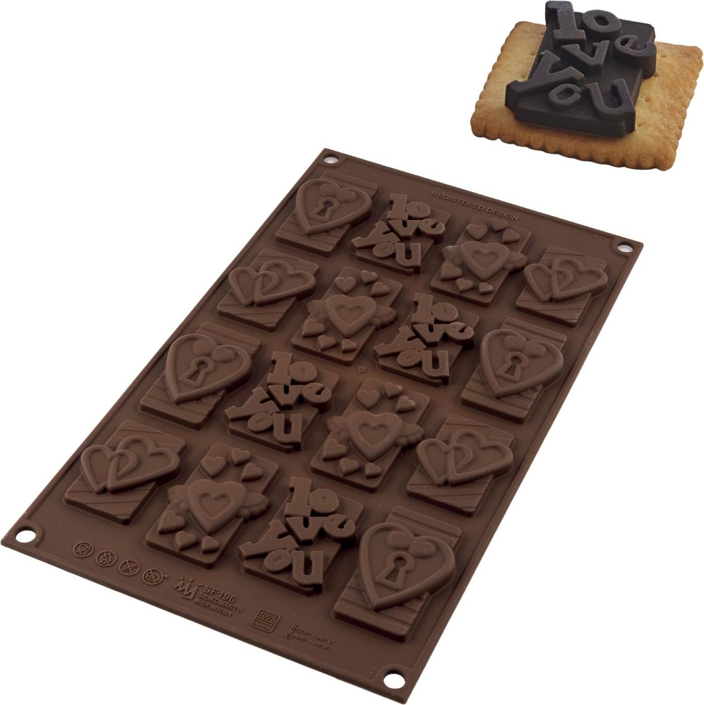 Forma do czekoladek Sf196 Choco Tags In Love silikonowa