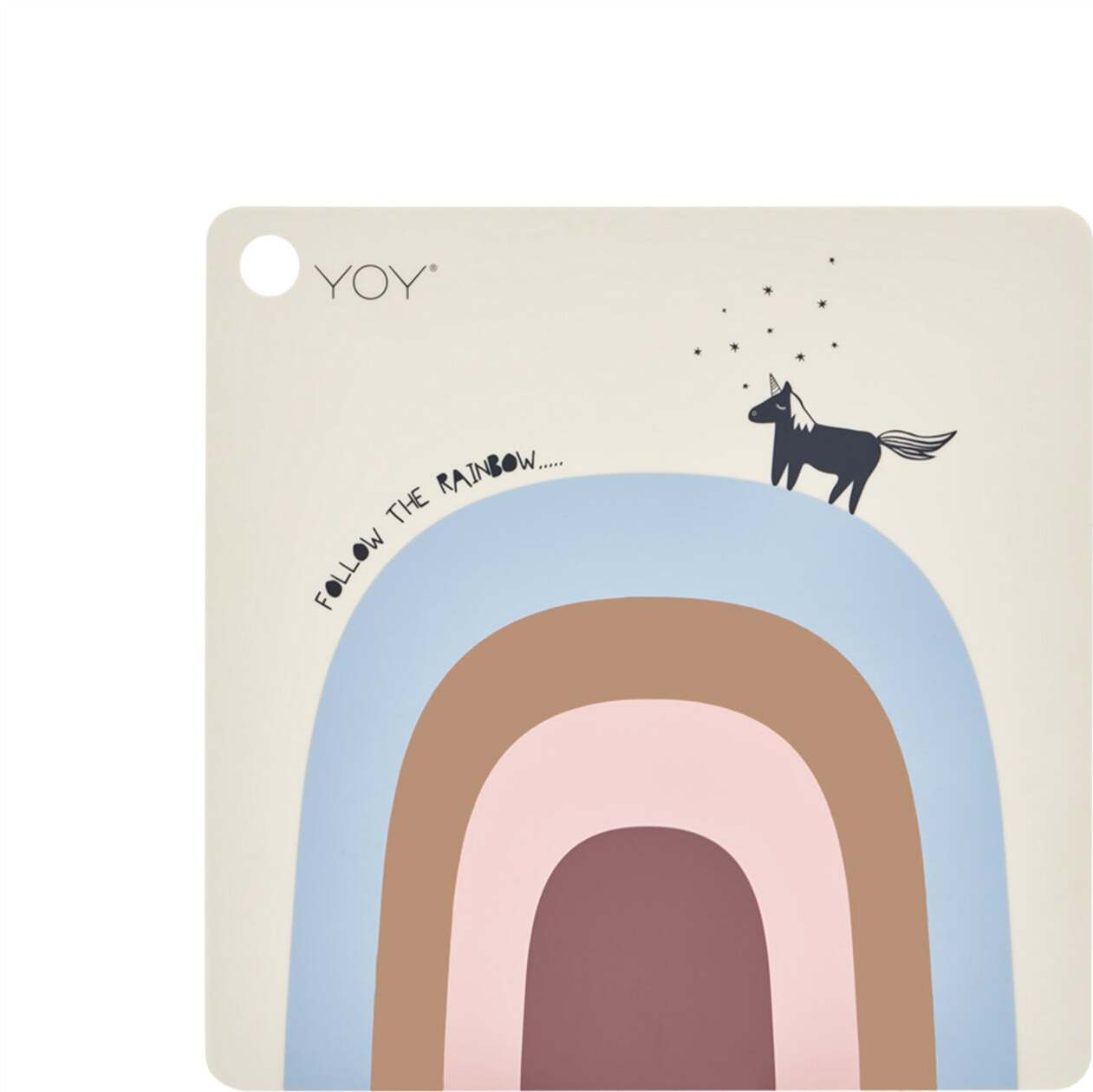 Podkładka pod talerz OYOY Follow The Rainbow 38 x 38 cm