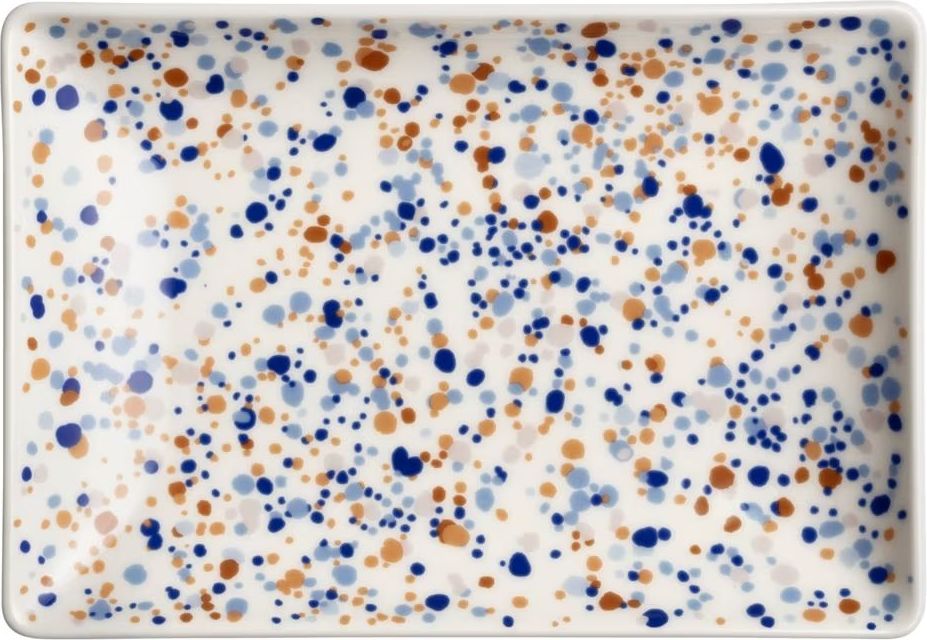 Taca dekoracyjna Oiva Toikka Helle 21 cm brązowo-niebieska