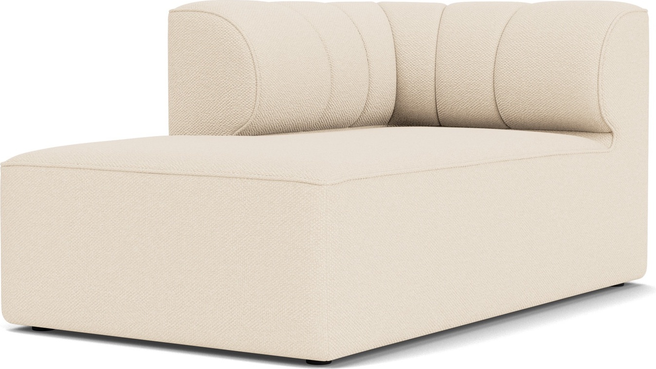 Szezlong lewostronny sofy modułowej Eave Seamline 86 x 142 cm kremowy