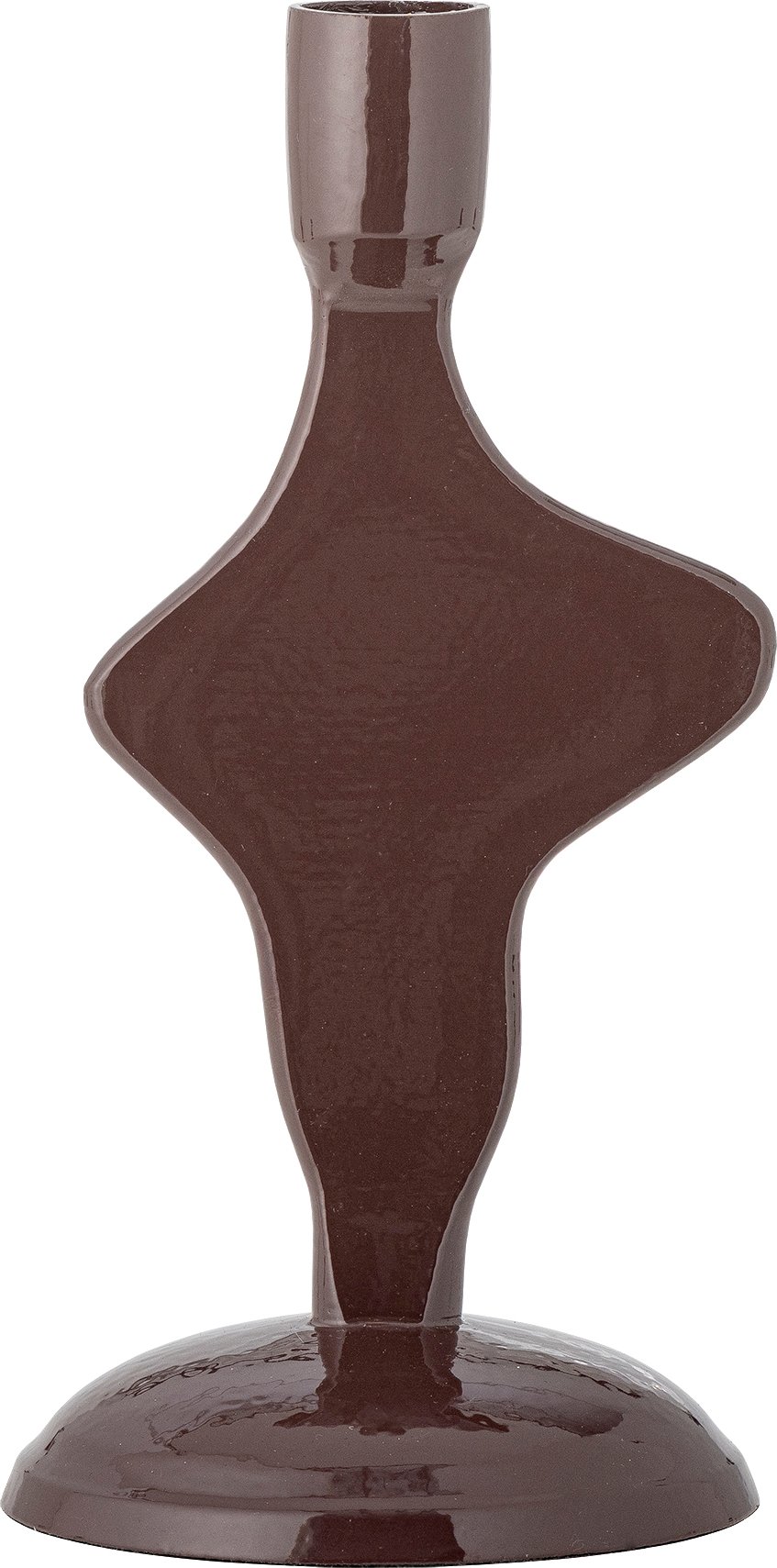 Świecznik na klasyczną świecę Cidra 20 cm brązowy