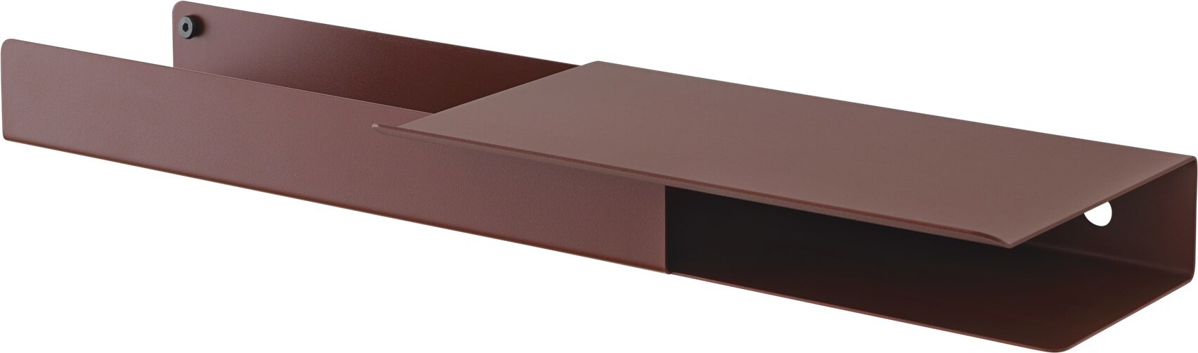 Półka ścienna Folded 62 x 5,4 cm czerwona