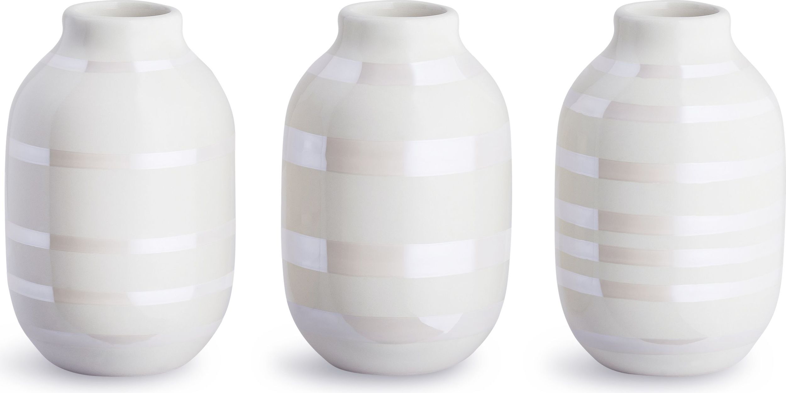 Wazony Omaggio małe perłowe 3 szt.