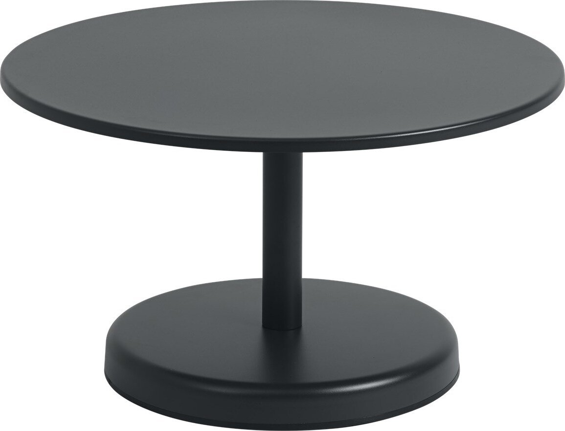 Stolik kawowy Linear okrągły 70 x 40 cm czarny