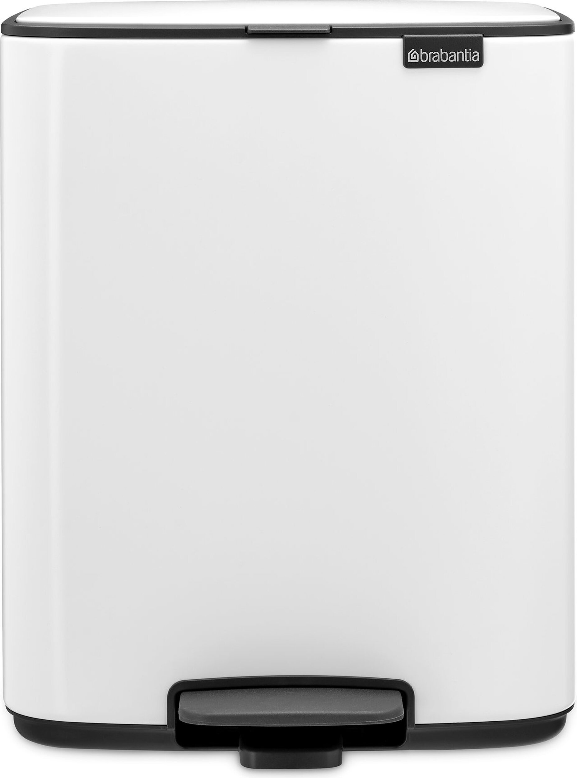 Kosz na śmieci pedałowy Bo 12 l biały