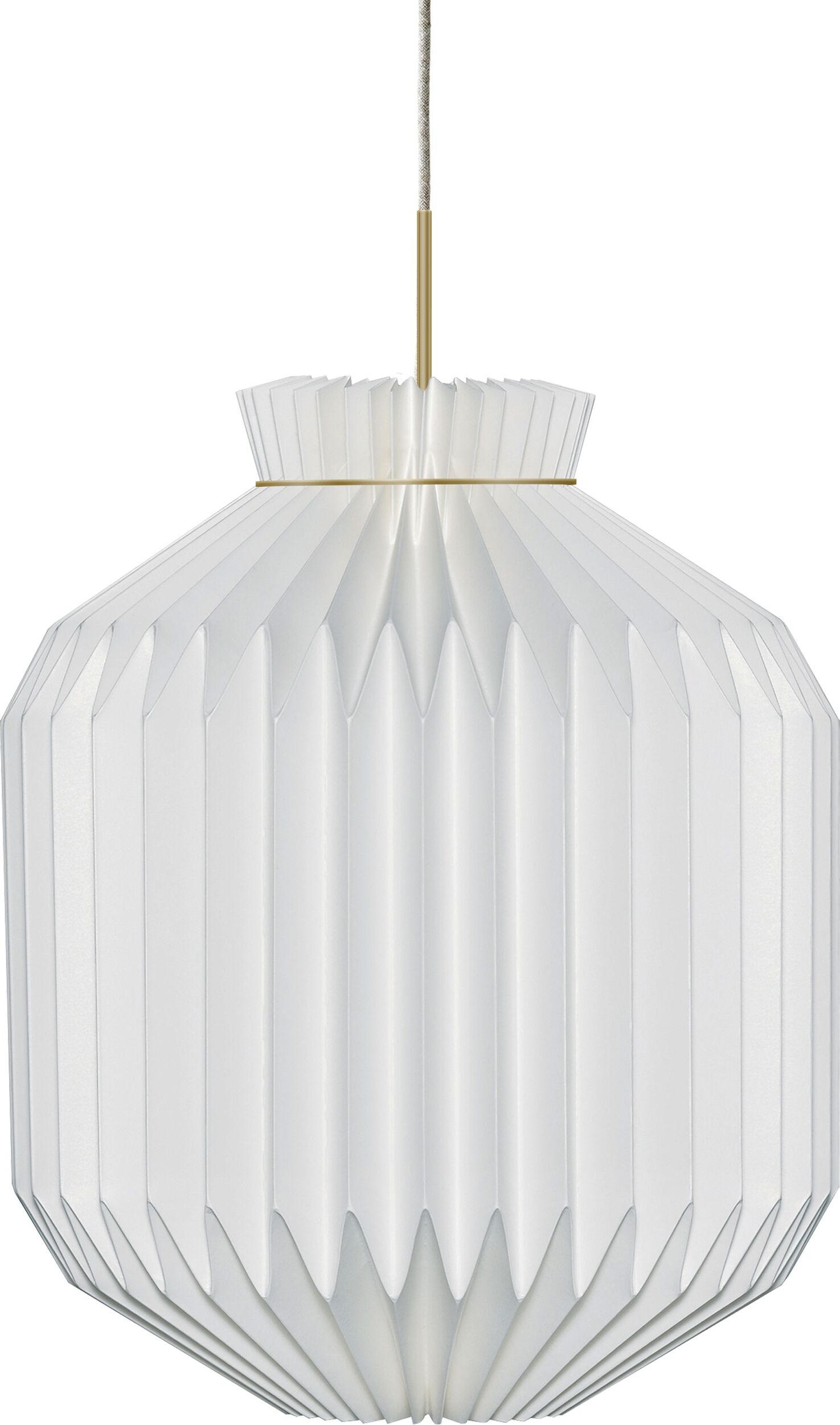 Lampa wisząca Classic 105 Anniversary XL biała ze złotym mocowaniem