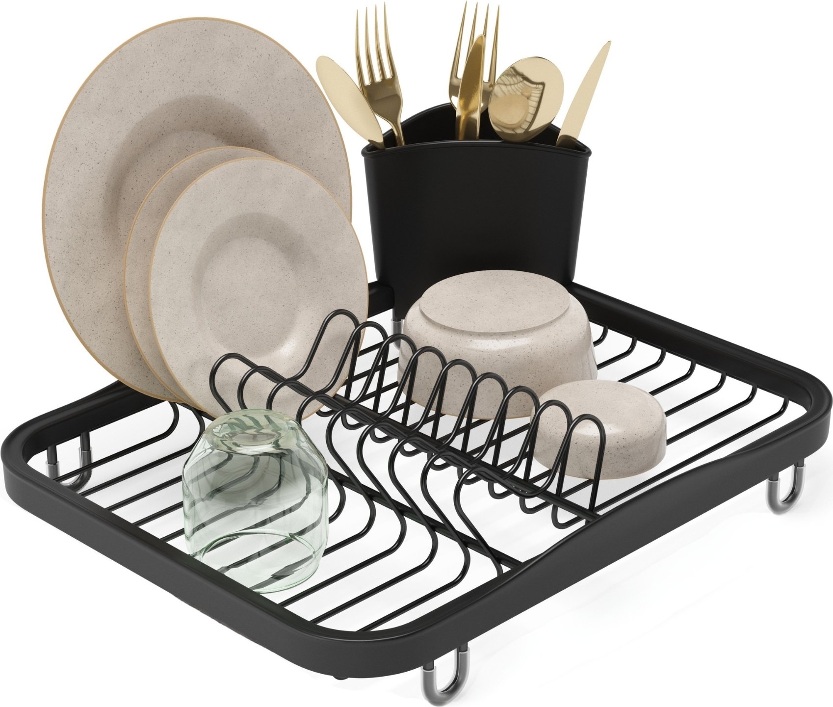 Ociekacz do naczyń Sinkin cały czarny