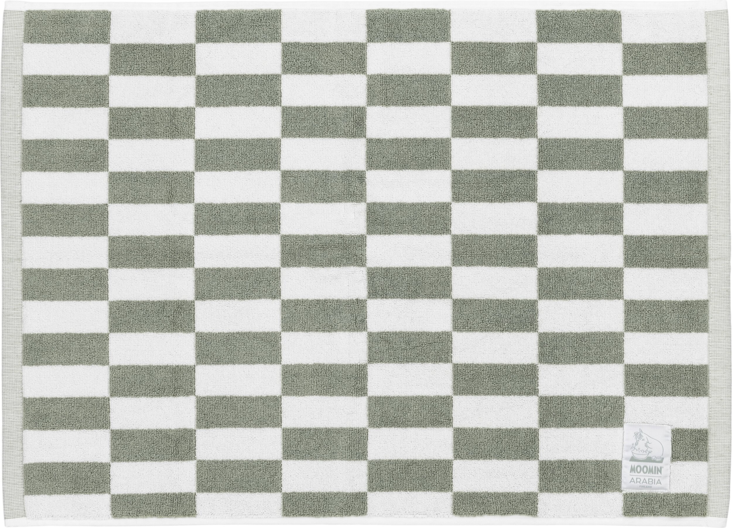 Ręcznik podłogowy Arabia Finland Checks Muminki 50 x 70 cm zielony