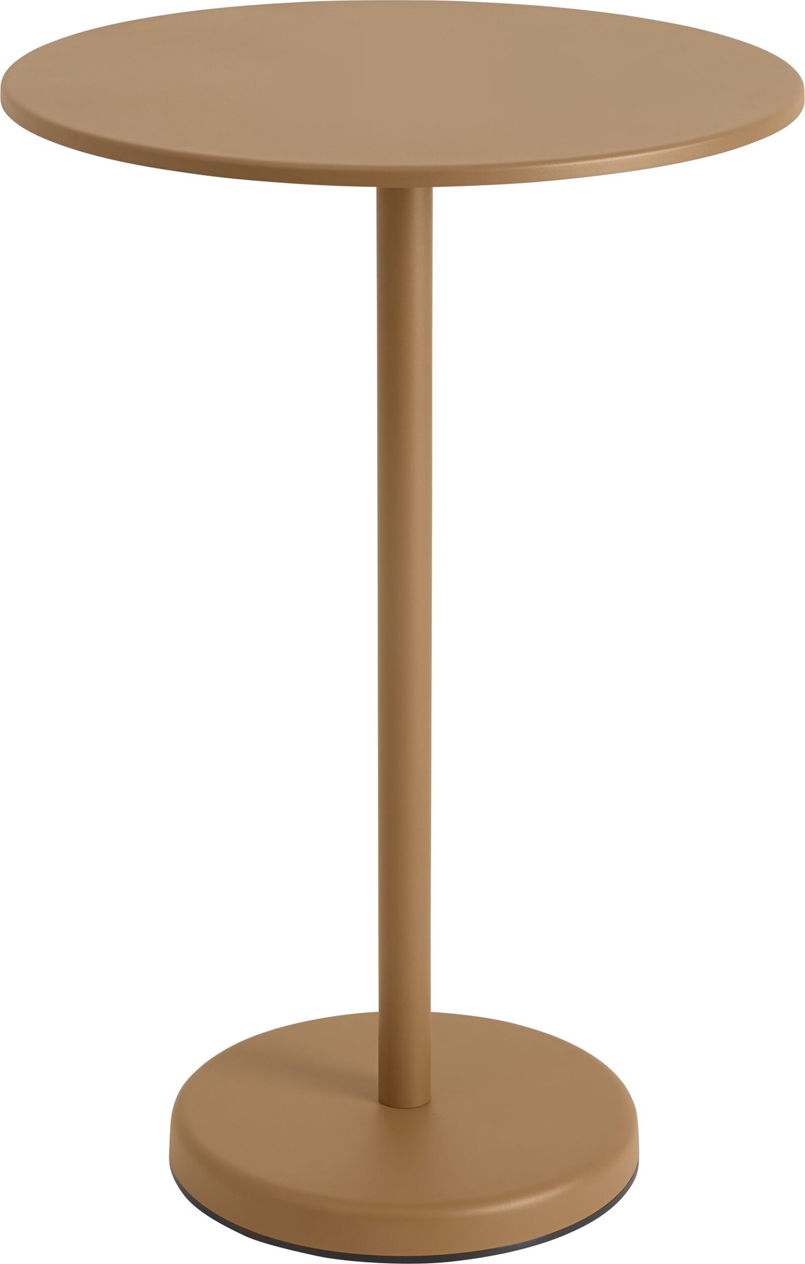 Stolik kawowy Linear okrągły 70 x 105 cm pomarańczowy