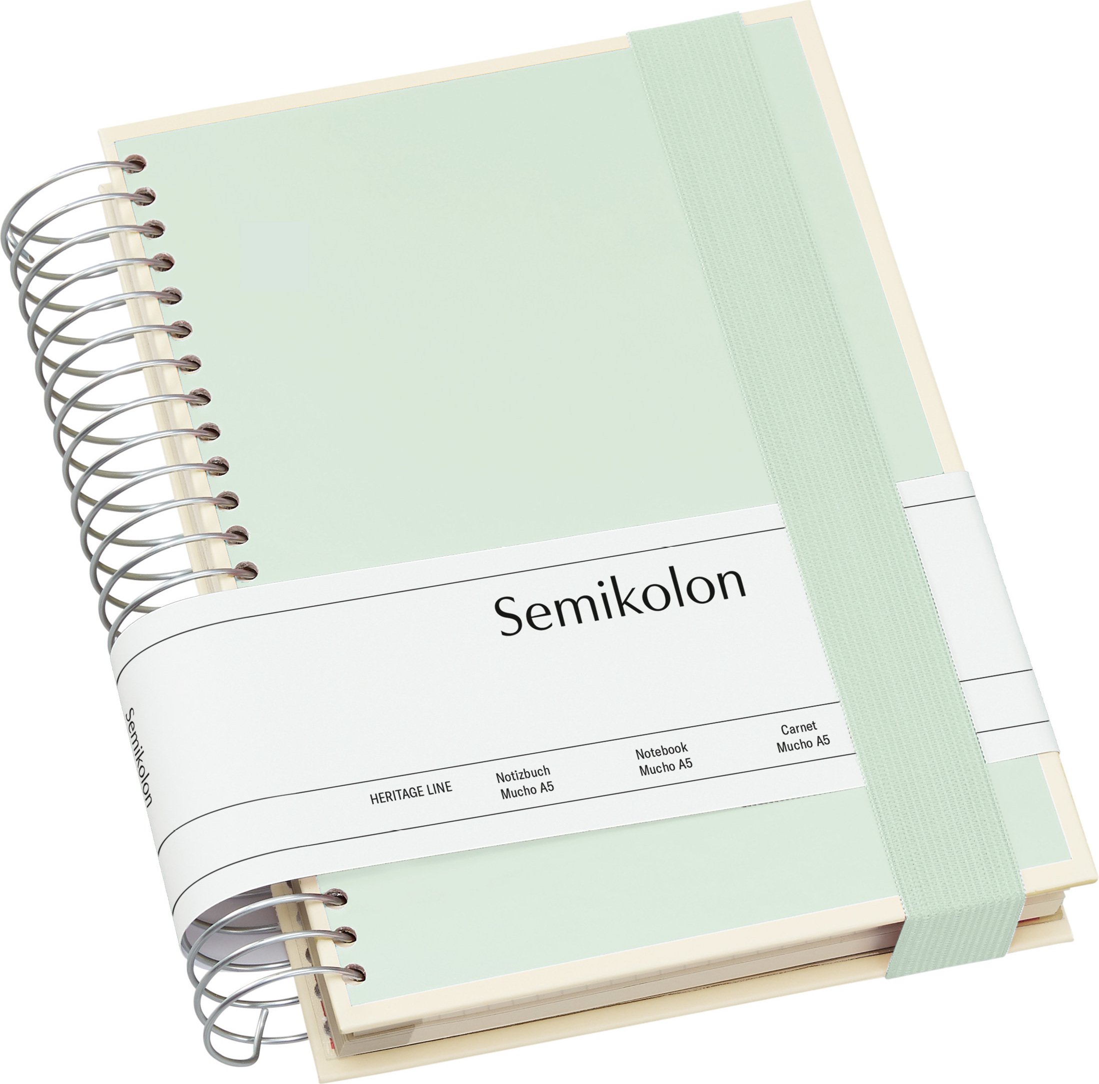 Notes Die Kante Mucho spirala A5 pastelowa zieleń 3 w 1