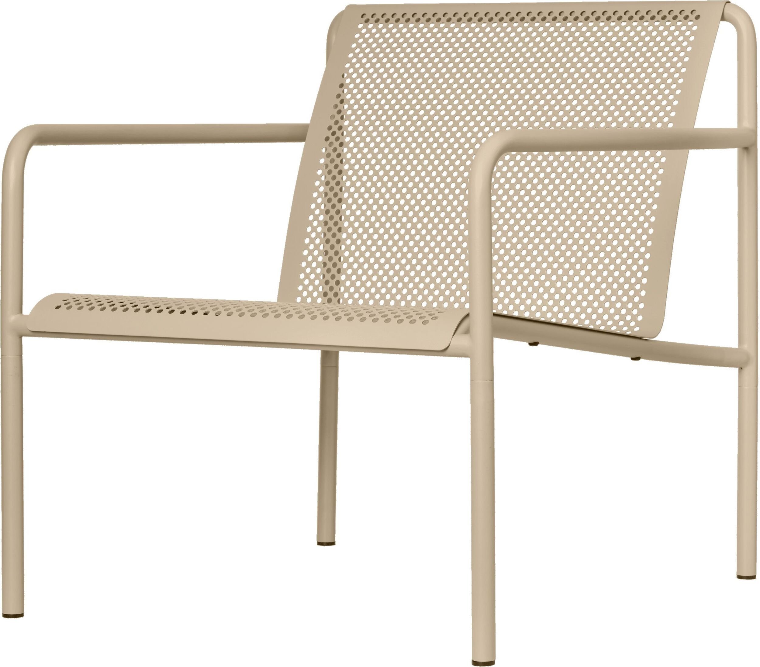Krzesło ogrodowe Dapple 75 cm beżowe z podłokietnikami