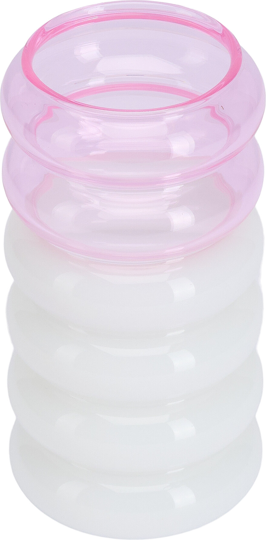 Wazon lub świecznik Bubble różowy 2w1