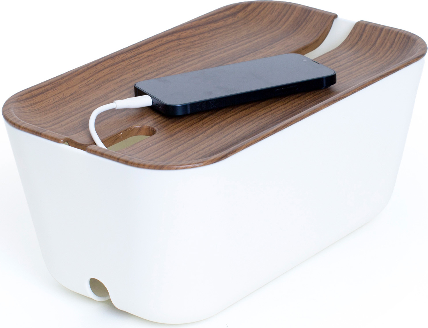 Pojemnik na kable Hideaway M w kolorze drewna