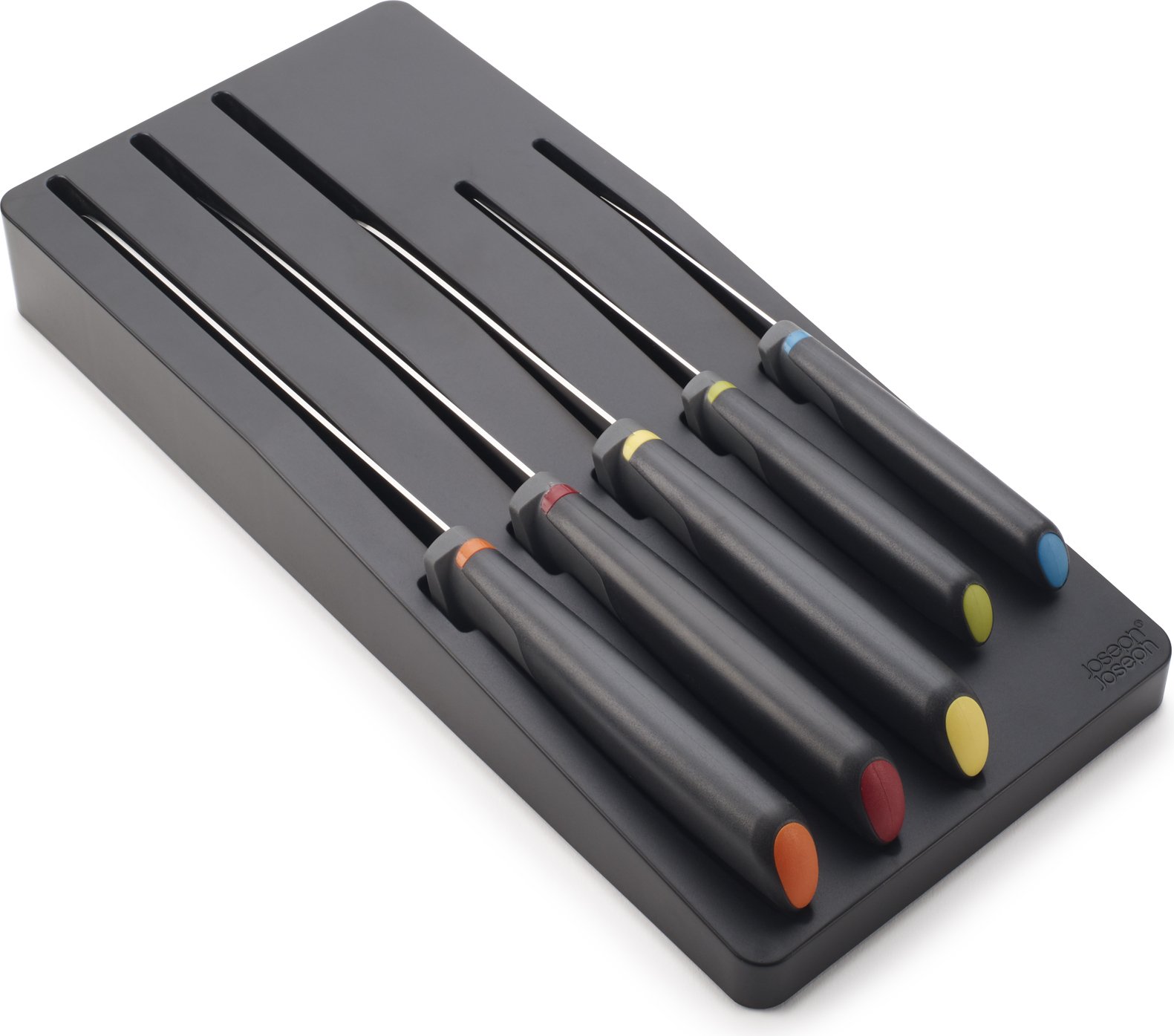 Noże Elevate kolorowe z organizerem 6 el.